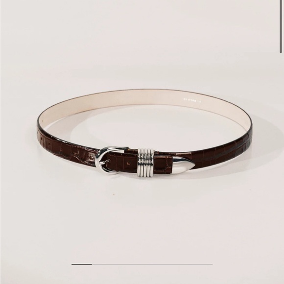 Dehanche hollyhock brown croc belt - NEW! - Picture 3 of 3